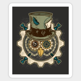 Steamy Mad Owl (Steampunk) | Victorian Owl Sticker